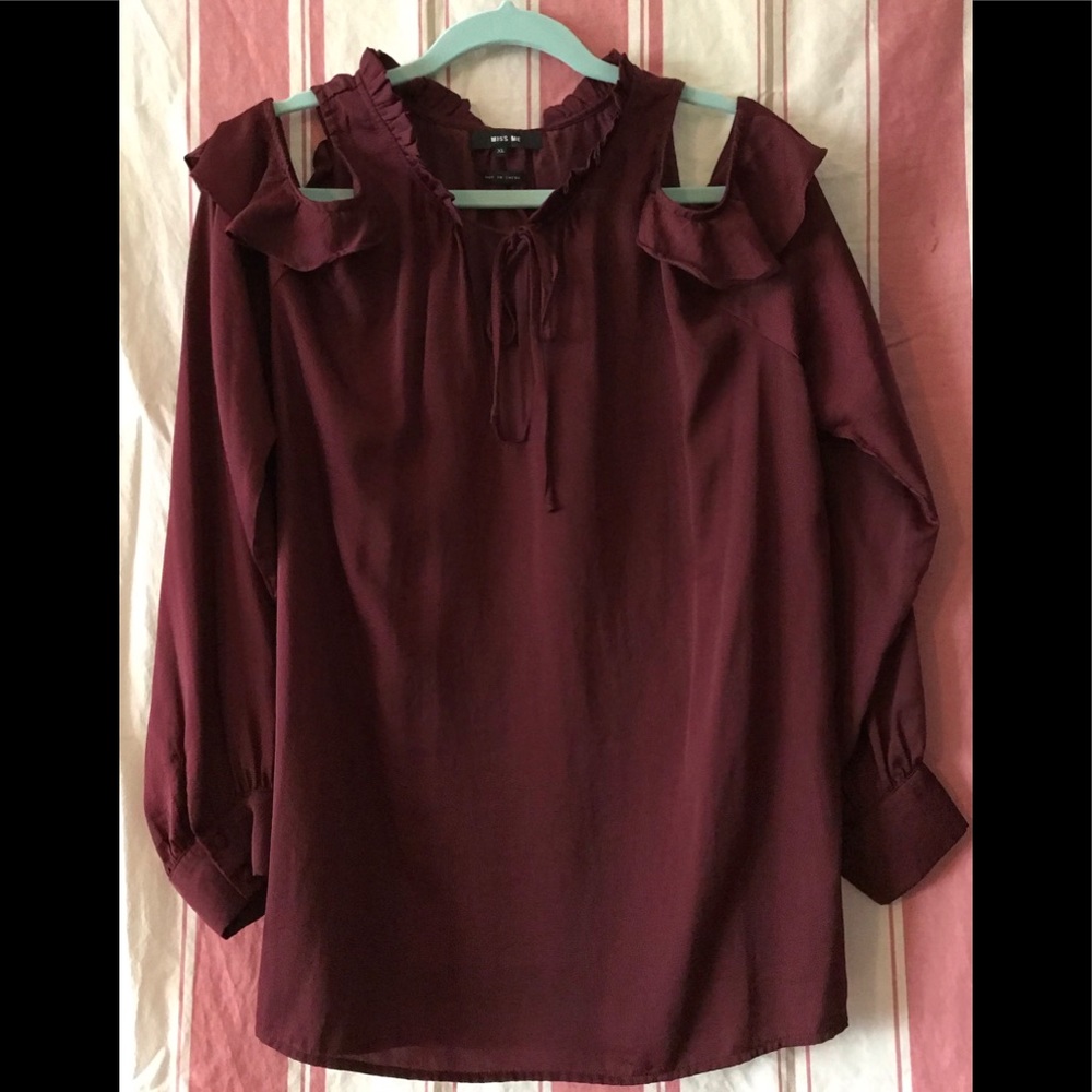 Miss Me Cold Shoulder Blouse